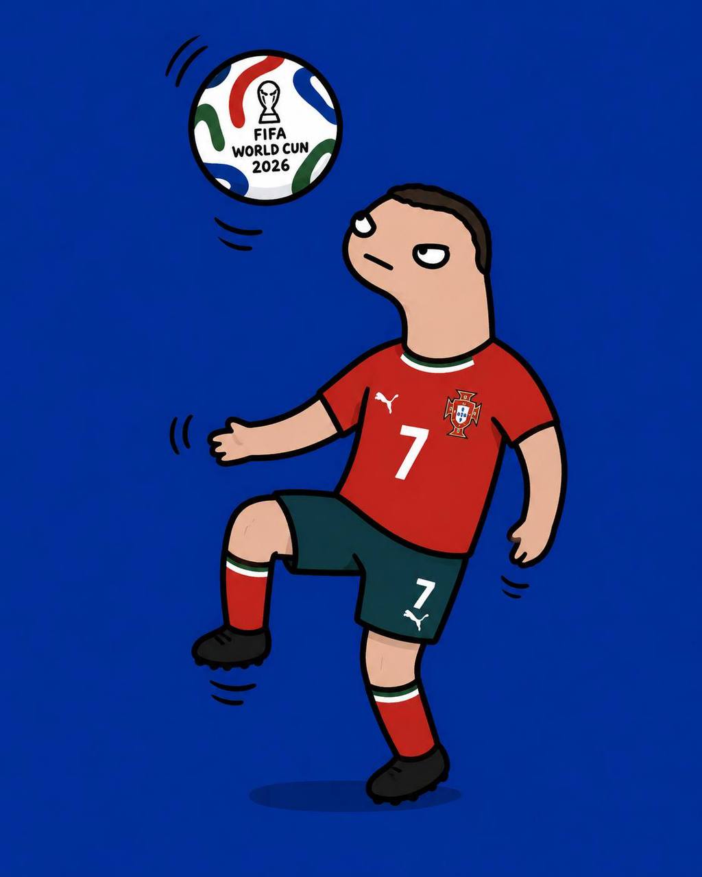 Wurld Cun Meme - CR7 juggling